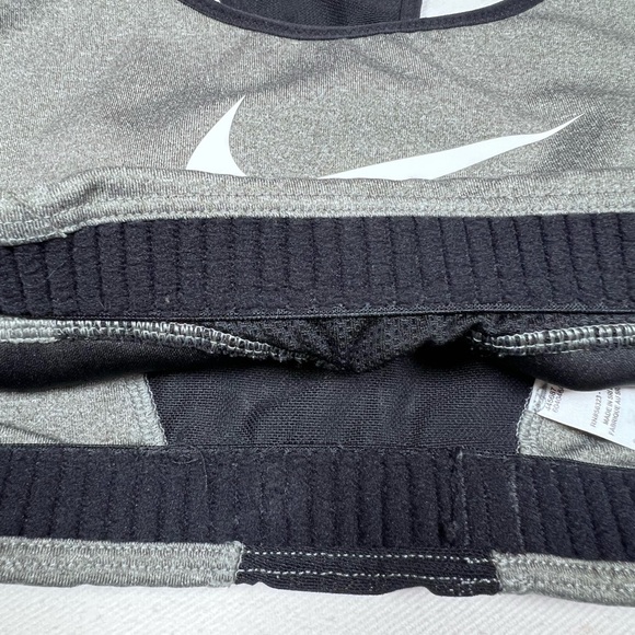 Nike Women’s Victory Shape Grey/Black High Support Sports Bra Non Padded size S - Picture 3 of 4